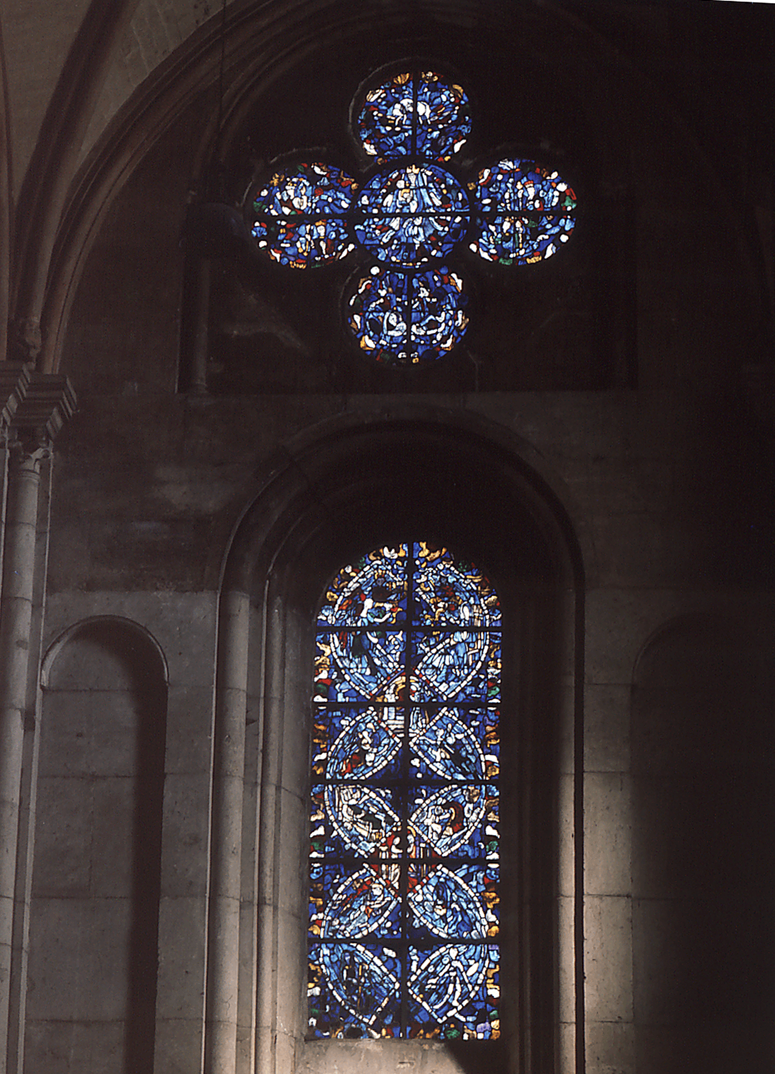 Baie est de la chapelle de la Vierge