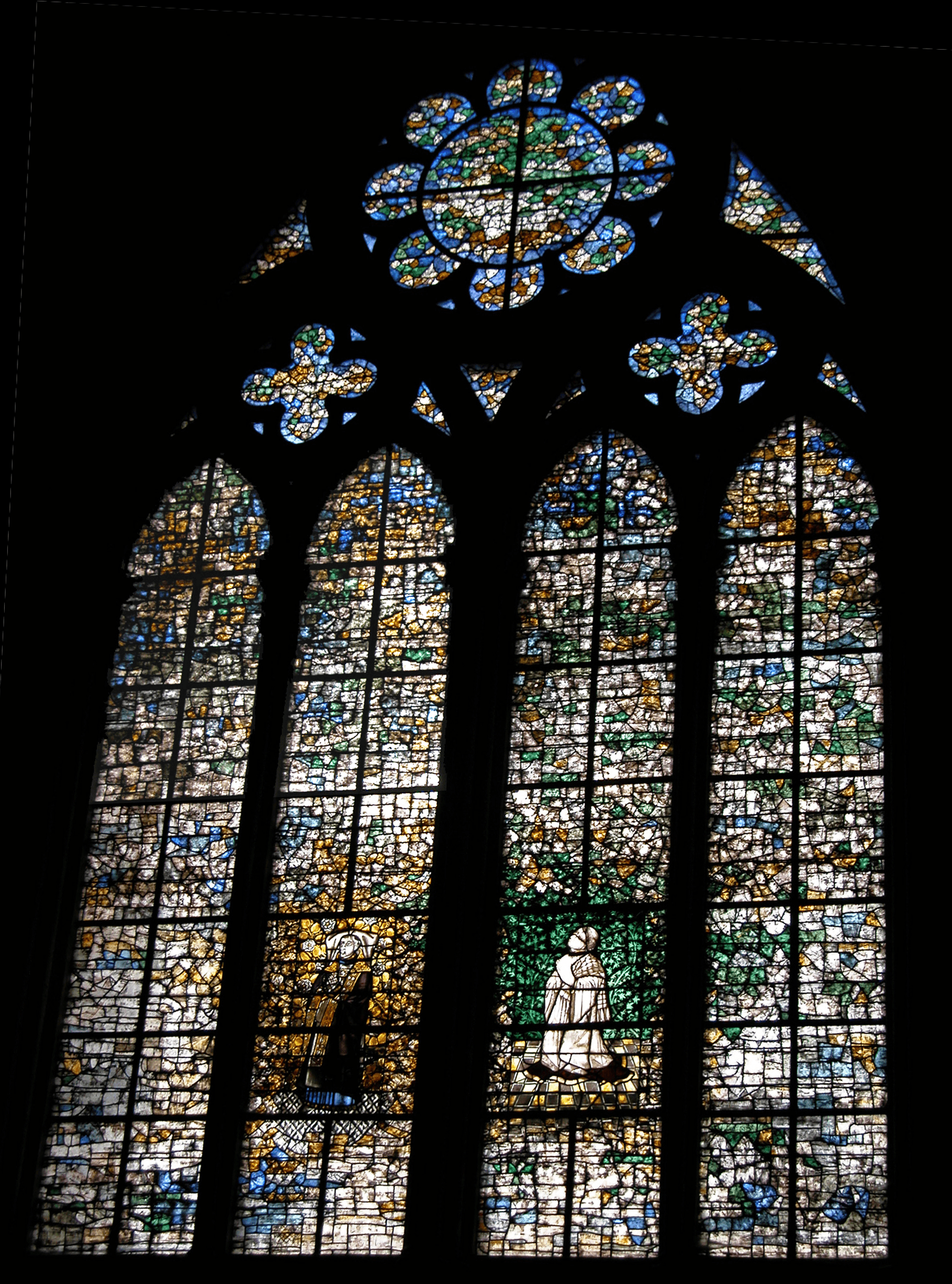 Une baie dans une chapelle sud du transept