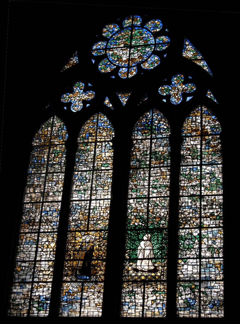 Une baie dans une chapelle sud du transept